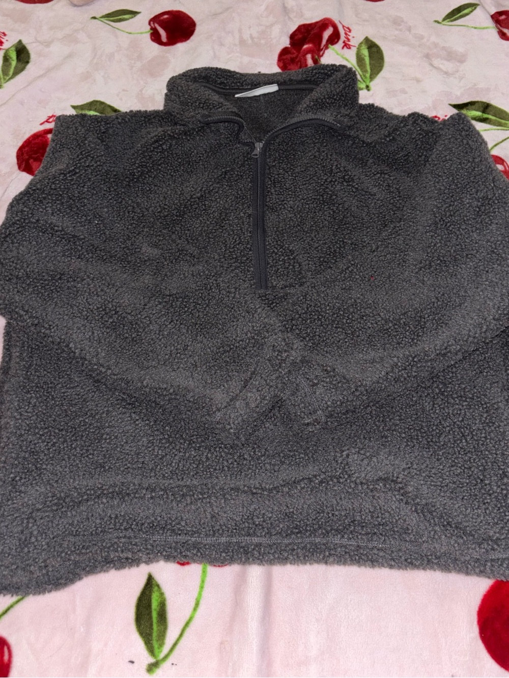 sherpa quarter zip top